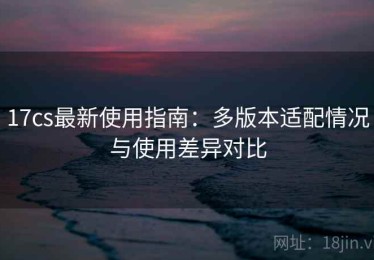 17cs最新使用指南：多版本适配情况与使用差异对比