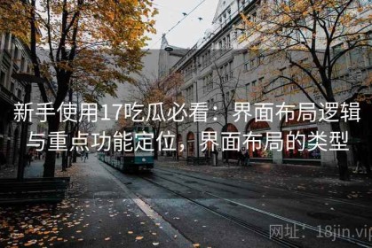 新手使用17吃瓜必看：界面布局逻辑与重点功能定位，界面布局的类型