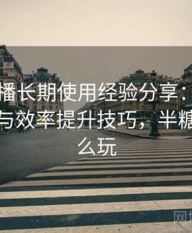 半糖直播长期使用经验分享：使用习惯优化与效率提升技巧，半糖直播怎么玩