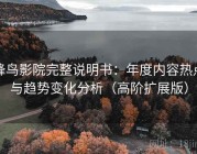 蜂鸟影院完整说明书：年度内容热点与趋势变化分析（高阶扩展版）