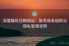 深度解析日韩网站：账号体系结构与隐私管理说明