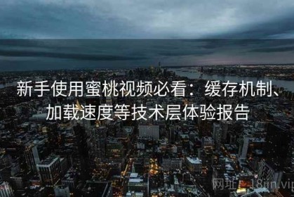 新手使用蜜桃视频必看：缓存机制、加载速度等技术层体验报告