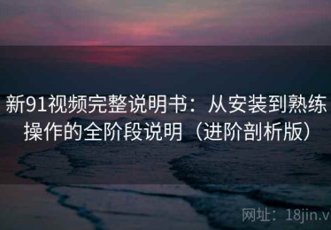 新91视频完整说明书：从安装到熟练操作的全阶段说明（进阶剖析版）