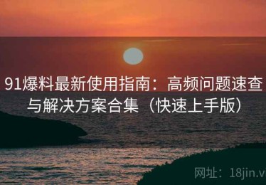 91爆料最新使用指南：高频问题速查与解决方案合集（快速上手版）