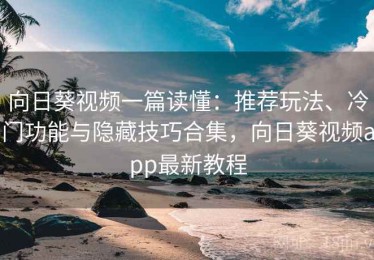 向日葵视频一篇读懂：推荐玩法、冷门功能与隐藏技巧合集，向日葵视频app最新教程