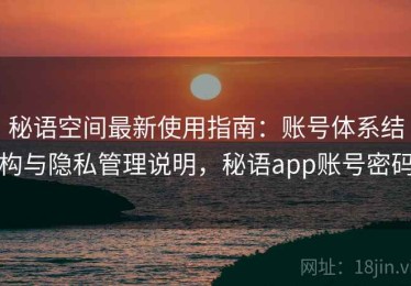 秘语空间最新使用指南：账号体系结构与隐私管理说明，秘语app账号密码