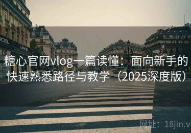 糖心官网vlog一篇读懂：面向新手的快速熟悉路径与教学（2025深度版）