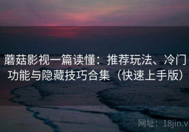 蘑菇影视一篇读懂：推荐玩法、冷门功能与隐藏技巧合集（快速上手版）