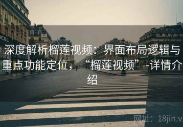 深度解析榴莲视频：界面布局逻辑与重点功能定位，“榴莲视频”-详情介绍