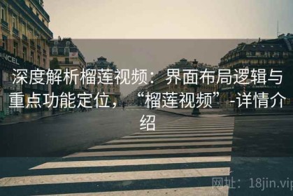 深度解析榴莲视频：界面布局逻辑与重点功能定位，“榴莲视频”-详情介绍