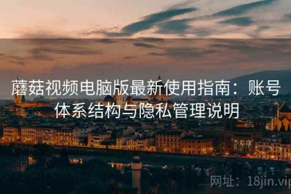 蘑菇视频电脑版最新使用指南：账号体系结构与隐私管理说明