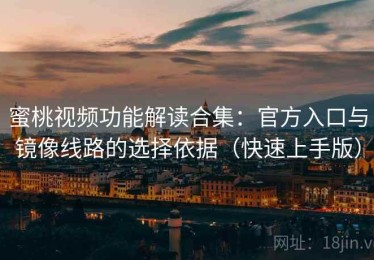 蜜桃视频功能解读合集：官方入口与镜像线路的选择依据（快速上手版）