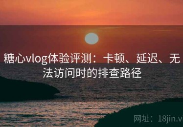 糖心vlog体验评测：卡顿、延迟、无法访问时的排查路径