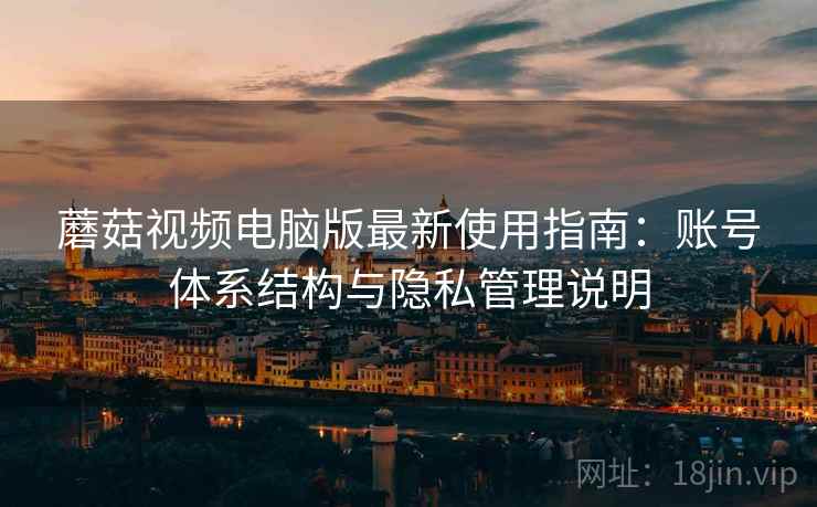 蘑菇视频电脑版最新使用指南：账号体系结构与隐私管理说明