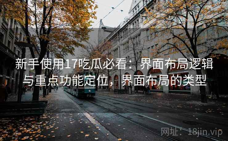 新手使用17吃瓜必看：界面布局逻辑与重点功能定位，界面布局的类型