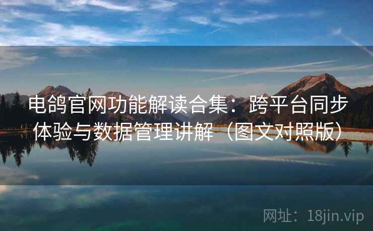 电鸽官网功能解读合集:跨平台同步体验与数据管理讲解(图文对照版) 电鸽官网功能解读合集:跨平台同步体验与数据管理讲解(图文对照版)