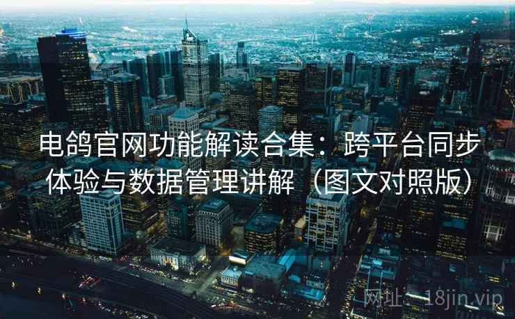 电鸽官网功能解读合集:跨平台同步体验与数据管理讲解(图文对照版) 电鸽官网功能解读合集:跨平台同步体验与数据管理讲解(图文对照版)