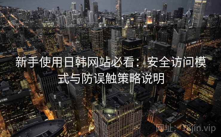 新手使用日韩网站必看：安全访问模式与防误触策略说明