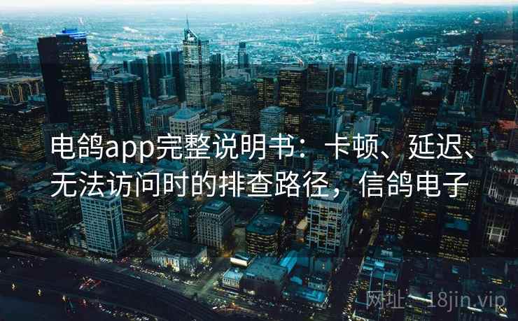 电鸽app完整说明书：卡顿、延迟、无法访问时的排查路径，信鸽电子